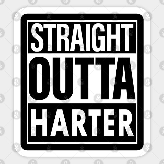 Harter Name Straight Outta Harter Sticker by ThanhNga